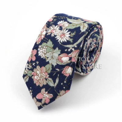 Nova lijepa kravata od 6 cm s cvjetnim uzorkom, 100% pamuk, mekana ženska i muška odijela za vjenčanja, ležerni smoking, poklon, dodatak za košulju s kravatom