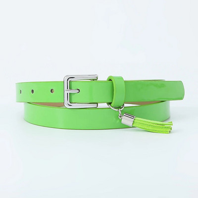 Vintage ukrasni remeni s remenima od PU kože, jednobojna, četvrtasta, glatka kopča, ženski remen oko struka, tanak univerzalni uski tanki remen