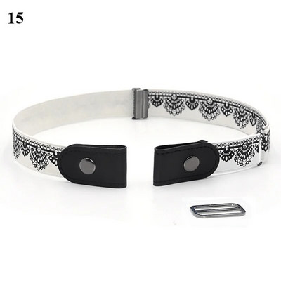 Elasztikus deréköv állítható méretű rugalmas szalag lapos csatos női öv nem látható láthatatlan öv sztreccs öv farmer nadrág öv 1db