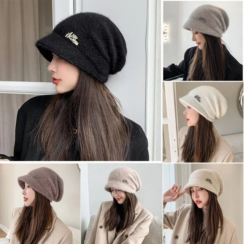 Jauna silta cepure vienkrāsaina dāmu vīriešu elastīga trikotāžas, tamborētas pupiņas cepure sievietēm vīriešiem rudens ziemas ausu aizsardzība