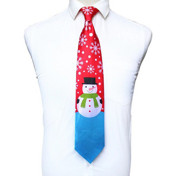 JEMYGINS 2020 Νέου σχεδίου Χριστουγεννιάτικη γραβάτα 9,5 εκ. για άντρες Χιονάνθρωπος Animal Tree Ανδρική γραβάτα δώρου για τα Χριστούγεννα