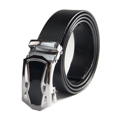 Kinų populiarus klasikinis vyriškas diržas, automatinė sagtis, paprastas ir atmosferinis verslo PU