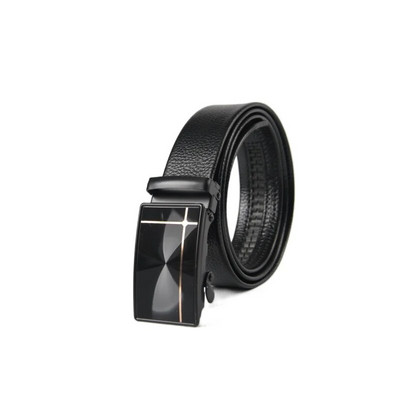 Kinų populiarus klasikinis vyriškas diržas, automatinė sagtis, paprastas ir atmosferinis verslo PU