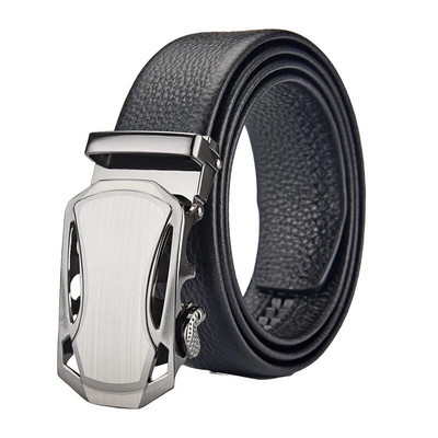 Kinų populiarus klasikinis vyriškas diržas, automatinė sagtis, paprastas ir atmosferinis verslo PU