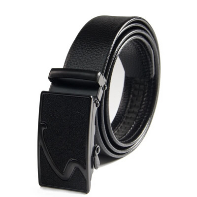 Kinų populiarus klasikinis vyriškas diržas, automatinė sagtis, paprastas ir atmosferinis verslo PU