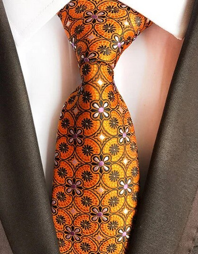 Ricnais 8 cm muška kravata Muški dar Poslovni dodaci za vjenčanje Crveno crne cvjetne kravate Luksuzne kravate za muškarce Poklon muške kravate