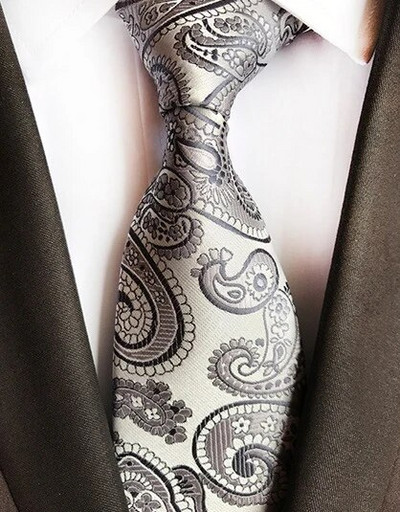 Ricnais 8 cm muška kravata Muški dar Poslovni dodaci za vjenčanje Crveno crne cvjetne kravate Luksuzne kravate za muškarce Poklon muške kravate