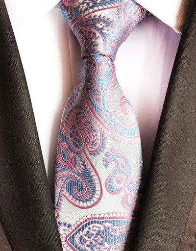 Ricnais 8 cm muška kravata Muški dar Poslovni dodaci za vjenčanje Crveno crne cvjetne kravate Luksuzne kravate za muškarce Poklon muške kravate