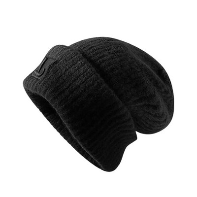 Zimska pletena pokrivala za glavu za odrasle Žene koje održavaju toplinu Beanie šešir Ležerna jednobojna hip-hop kapa s šeširom Beanies Skullies