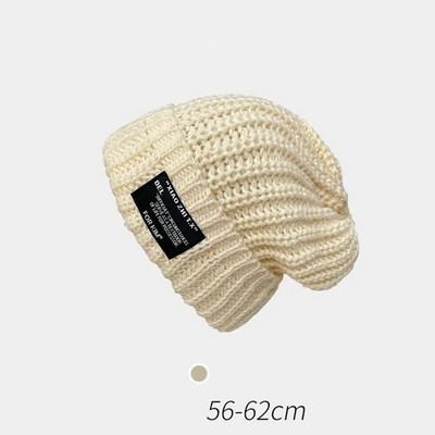 Wintwe tople kape za žene Jednobojne, ležerne, pletene kape s poklopcem na glavi, muške hip-hop kape, kape za zaštitu uha na otvorenom, skijaške kape