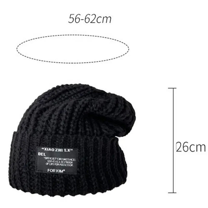 Wintwe tople kape za žene Jednobojne, ležerne, pletene kape s poklopcem na glavi, muške hip-hop kape, kape za zaštitu uha na otvorenom, skijaške kape