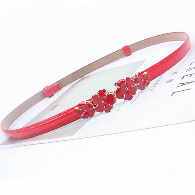 Állítható lakk női derék bőr öv virág öv ruhákhoz női női derékpánt fehér fekete