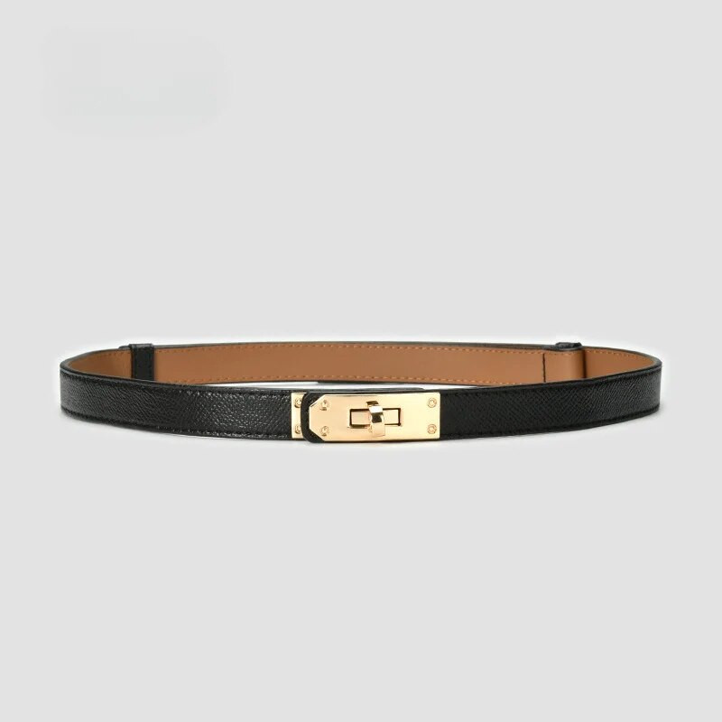 Novi retro retro  sa podesivim zlatnim kopčom Ženski modni tanki remeni  Ženski jeans pojas za haljine 2023.