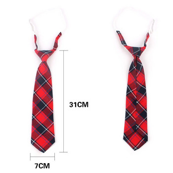 Μόδα γυναικεία γραβάτα στον λαιμό για τα Χριστούγεννα Βαμβακερή γραβάτα για αγόρια για κορίτσια Λεπτή καρό γραβάτα για δώρα Casual πρωτοποριακή γραβάτα Λαστιχένιες γραβάτες
