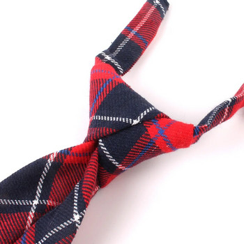 Μόδα γυναικεία γραβάτα στον λαιμό για τα Χριστούγεννα Βαμβακερή γραβάτα για αγόρια για κορίτσια Λεπτή καρό γραβάτα για δώρα Casual πρωτοποριακή γραβάτα Λαστιχένιες γραβάτες