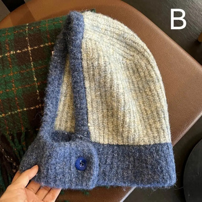 Ženska pletena kapa Balaclava Zimske kape Ženska jesenska pokrivala za glavu Ženska kapa Kapa za odrasle Kape naušnice Šal Kapa Topla