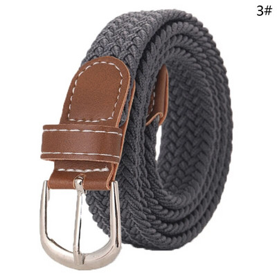 1kom modni remen tkani platneni remen metalna kopča muškarci žene elastični pleteni remen bez bušenja