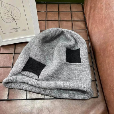 Stilīga, raibs ziemas silta cepure sievietēm Ikdienišķa salikta trikotāžas pārsegu vāciņš Vīriešu cepures Masīvas hip-hop skullies sieviešu pupiņas