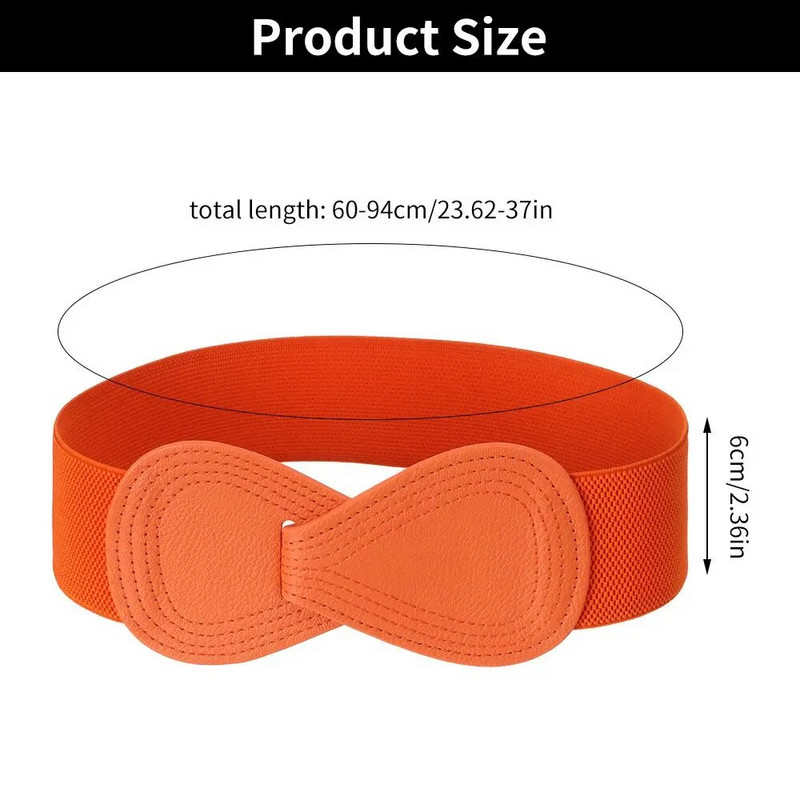 Modni ženski rastezljivi pojas, mašna, elastični široki pojas s kukom, kaput, kaput, odjeća, ukrasni pojas