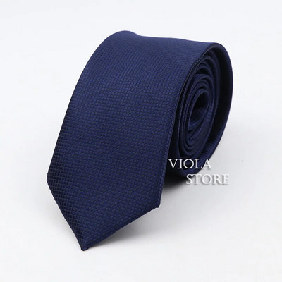 Modes, vienkrāsains, krāsains 6 CM kaklasaite, šaura poliestera kaklasaite kāzu līgavainiem biznesa smokings banketam kāzu dāvana vīriešiem aksesuārs