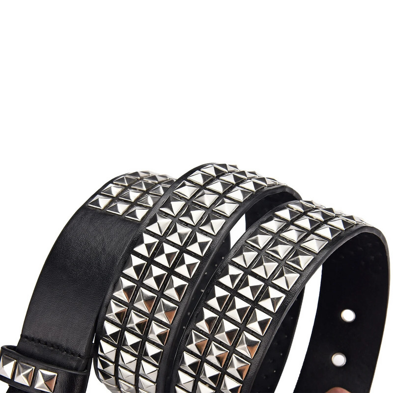 4 värvi naiste vintage mood vöö ruudukujuline helmes neet Punk rock Riistvara Teksad Disainer Naiste vöörihmad