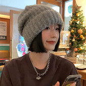 Održavajte toplinu Beanie šeširi za žene Zimski podebljani pleteni heklani Skullies šešir Jednobojna uniseks ležerna kapa na otvorenom