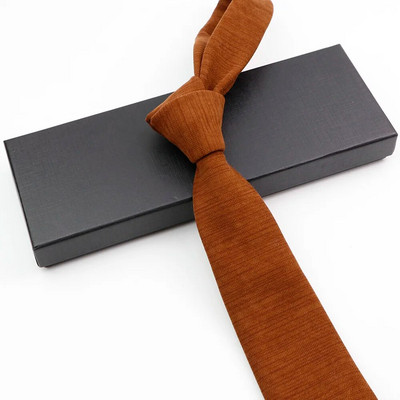 Muška mekana pahuljasta antilop kravata Jednobojna pamučna uska kravata Crveno Plava Zelena Kravata za vjenčanje Haljina s ovratnikom Poklon za muškarca