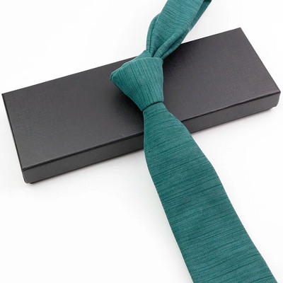 Muška mekana pahuljasta antilop kravata Jednobojna pamučna uska kravata Crveno Plava Zelena Kravata za vjenčanje Haljina s ovratnikom Poklon za muškarca