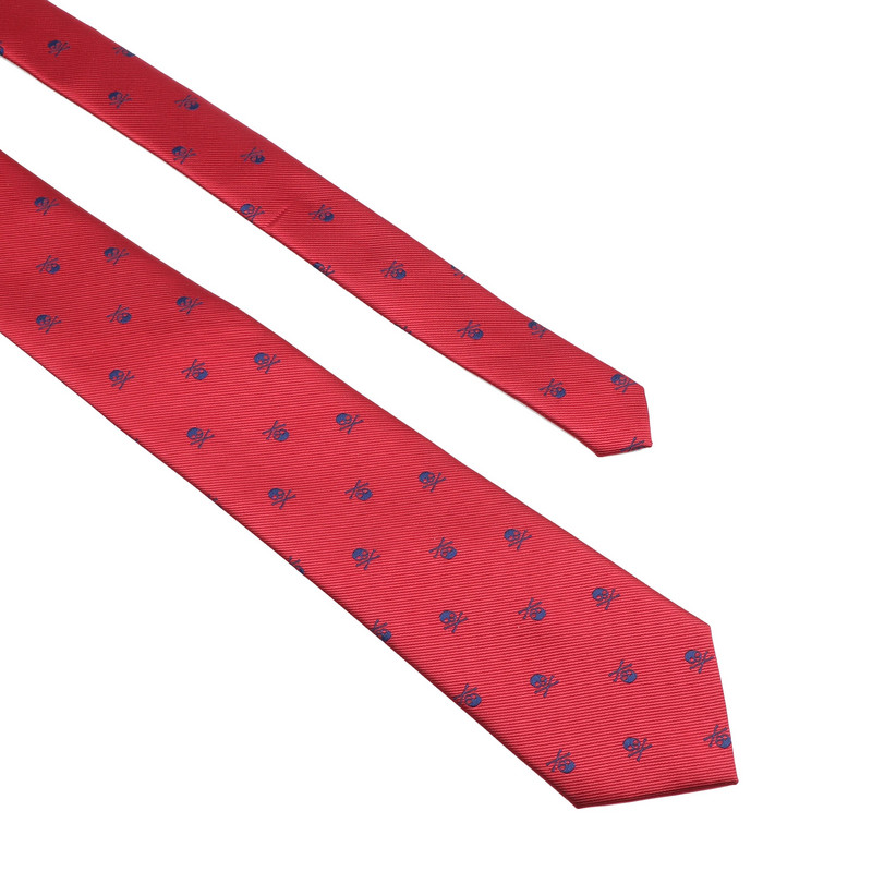 2 veličine kravate u obliku lubanje za muškarce Cosplay kostim Tanko odijelo s kravatom od poliestera Muški ovratnik Modna muška kravata za vjenčanje Halloween Party