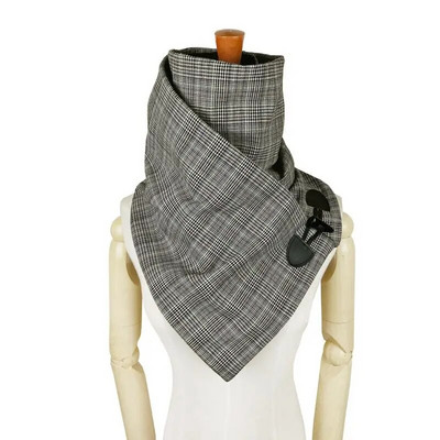 Novi uniseks šal karirani vuneni pamuk zimski ženski muški šal modni okovratni šalovi omotani rog za zatvaranje.