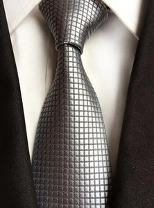 Ricnais muška kravata Pokloni za muškarce Crvena crna kravata Svečana haljina Kravata Vjenčani dodaci Ružičasta karirana prugasta kravata za muškarce