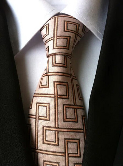 Ricnais muška kravata Pokloni za muškarce Crvena crna kravata Svečana haljina Kravata Vjenčani dodaci Ružičasta karirana prugasta kravata za muškarce