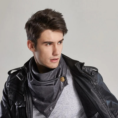 leo anvi topao muški šal luksuzni brend zima infinity bandana dizajner Koža i pamuk tipa tube shemagh s gumbima šalovi