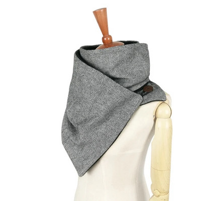 Leo anvi dizaineru modes ziemas šalle vīriešiem vilnas kokvilnas unisex skujiņas ševrona gredzenu šalle sieviešu ietīšana ar rokām darināta Infinity šalle