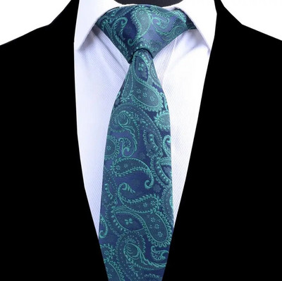 Ricnais kvalitatīvas Paisley Silk vīriešu kaklasaites 8 cm kaklasaite ziedu kāzu kaklasaite vīriešiem žakarda auduma formāls kaklasaites uzvalks biznesa ballītei