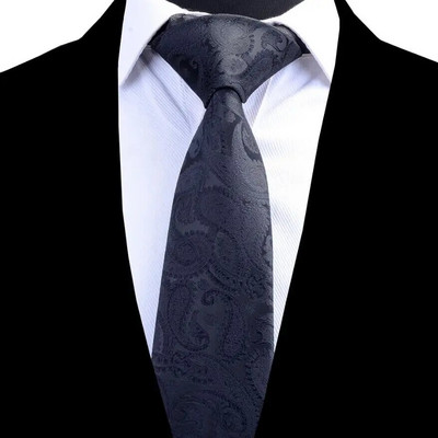 Ricnais kvalitatīvas Paisley Silk vīriešu kaklasaites 8 cm kaklasaite ziedu kāzu kaklasaite vīriešiem žakarda auduma formāls kaklasaites uzvalks biznesa ballītei