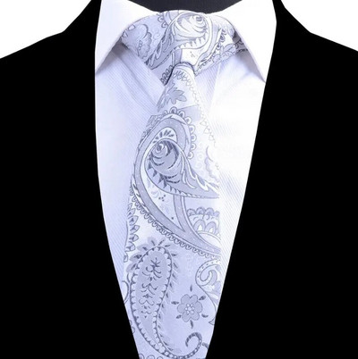 Ricnais kvalitatīvas Paisley Silk vīriešu kaklasaites 8 cm kaklasaite ziedu kāzu kaklasaite vīriešiem žakarda auduma formāls kaklasaites uzvalks biznesa ballītei