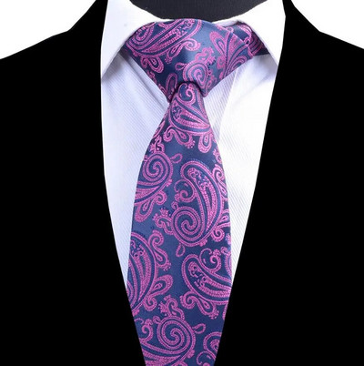 Ricnais kvalitatīvas Paisley Silk vīriešu kaklasaites 8 cm kaklasaite ziedu kāzu kaklasaite vīriešiem žakarda auduma formāls kaklasaites uzvalks biznesa ballītei