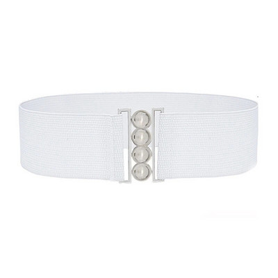 Ženski luksuzni pojasevi oko struka za haljinu Pu lakirana koža, elastični remen oko struka Jednobojni crno-crveni bijeli široki visokokvalitetni pojas