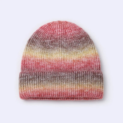 Nova zimska vunena pletena ribarska kapa s printom, ženska modna ležerna kapa, topla ženska, mekana, podebljana kapa s ogradom, kapa na vrhu M012