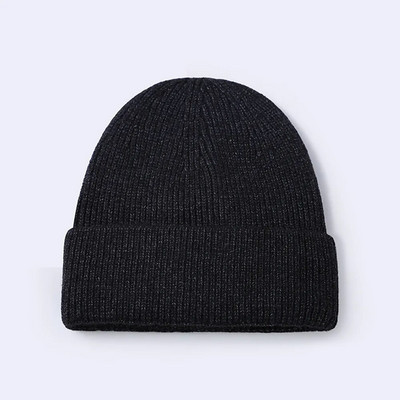 Nova zimska vunena pletena ribarska kapa s printom, ženska modna ležerna kapa, topla ženska, mekana, podebljana kapa s ogradom, kapa na vrhu M012