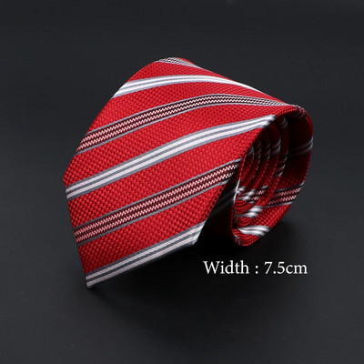 Nove jarko ružičaste muške kravate Klasična prugasta žakard tkana kravata Skinny Tuxedo odijelo Košulja Poklon za svatove Dnevni dodatak