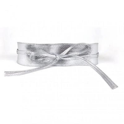 Moteriškas suvarstomas diržas Elegantiškas lanko diržas ilgas juodas minkštas odinis platus juosmuo Bowknot Cummerbund kaklaraiščiai Peteliškės moteriškos suknelės dekoravimas