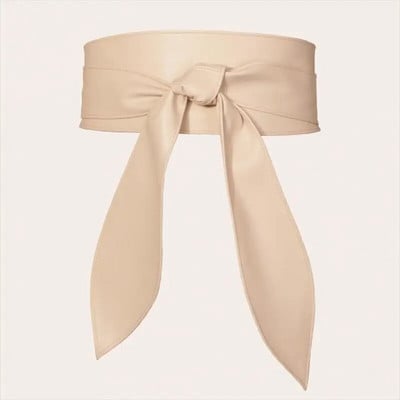 Moteriškas suvarstomas diržas Elegantiškas lanko diržas ilgas juodas minkštas odinis platus juosmuo Bowknot Cummerbund kaklaraiščiai Peteliškės moteriškos suknelės dekoravimas