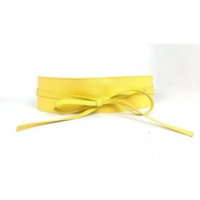 Moteriškas suvarstomas diržas Elegantiškas lanko diržas ilgas juodas minkštas odinis platus juosmuo Bowknot Cummerbund kaklaraiščiai Peteliškės moteriškos suknelės dekoravimas