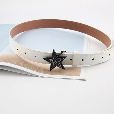 Madingas Odinis Moteriškas juosmens diržas Juodas Baltas Diržai Džinsams Suknelė Moteriška perlų sagtis Juosmens diržas Moteriški madingi diržai