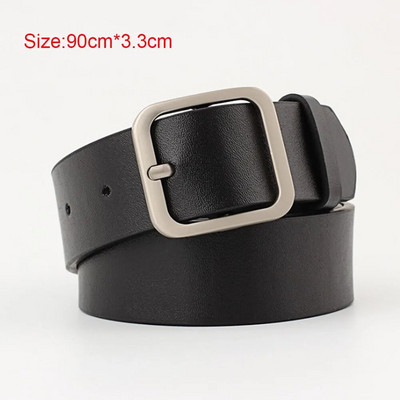 Madingas Odinis Moteriškas juosmens diržas Juodas Baltas Diržai Džinsams Suknelė Moteriška perlų sagtis Juosmens diržas Moteriški madingi diržai