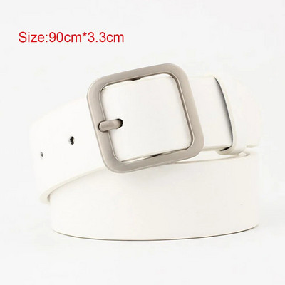 Madingas Odinis Moteriškas juosmens diržas Juodas Baltas Diržai Džinsams Suknelė Moteriška perlų sagtis Juosmens diržas Moteriški madingi diržai