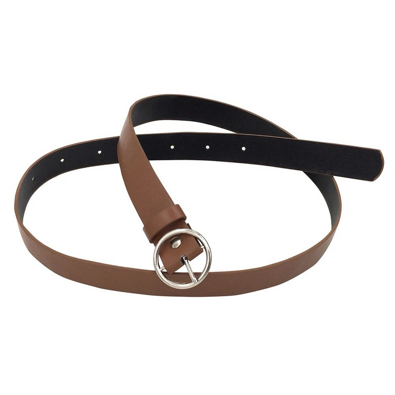 Ženski pojas od umjetne kože Traperice Remeni za žene Haljine s klasičnom okruglom kopčom Za žene Traperice Remeni Klasični remen