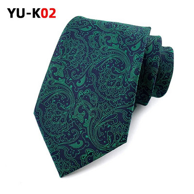 Ricnais Crveno Zelena 8 cm svilena jacquard tkana kravata Za muškarce Kravata za vjenčanje Poslovne formalne prilike Zabava Ležerni dar
